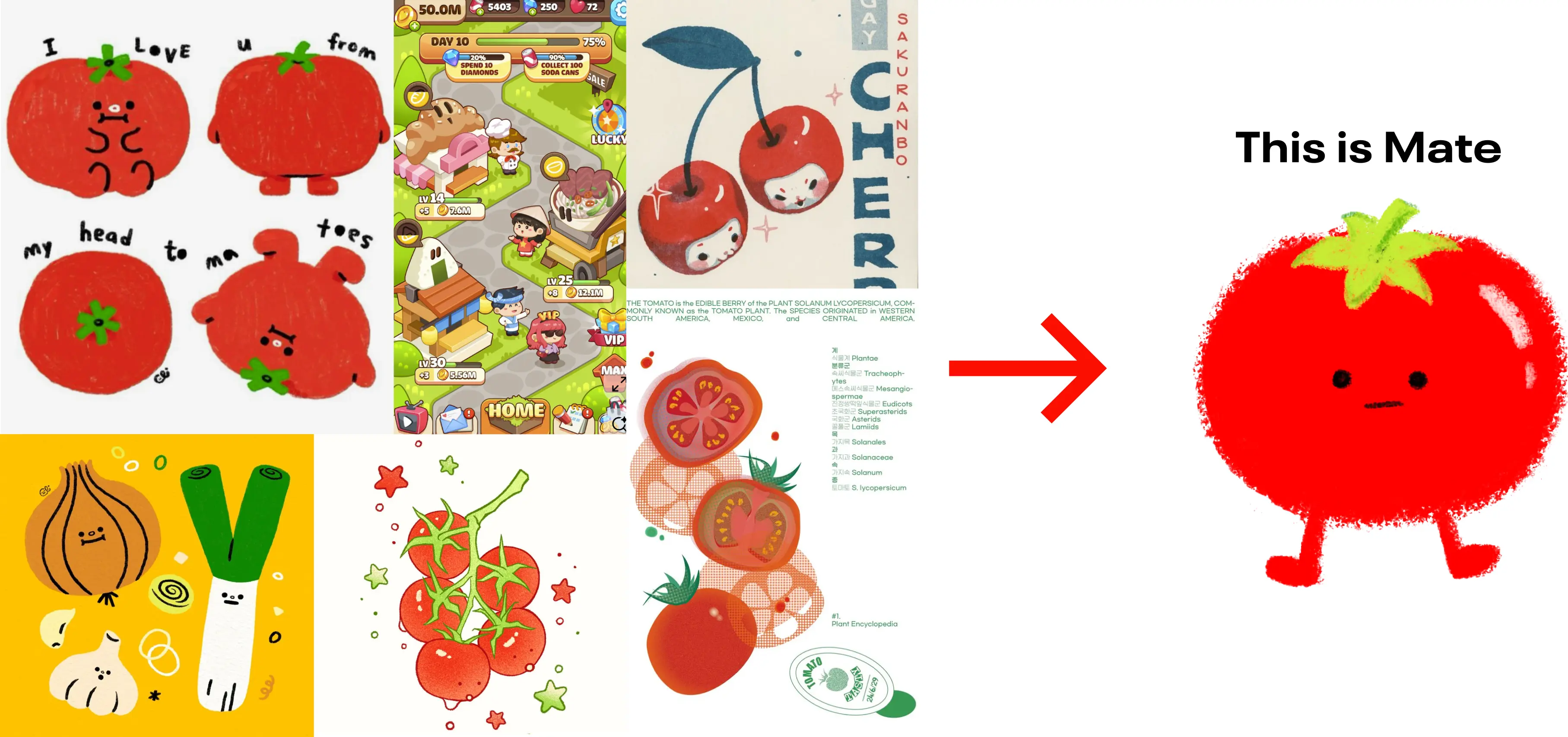 Cute Vegetable Graphics