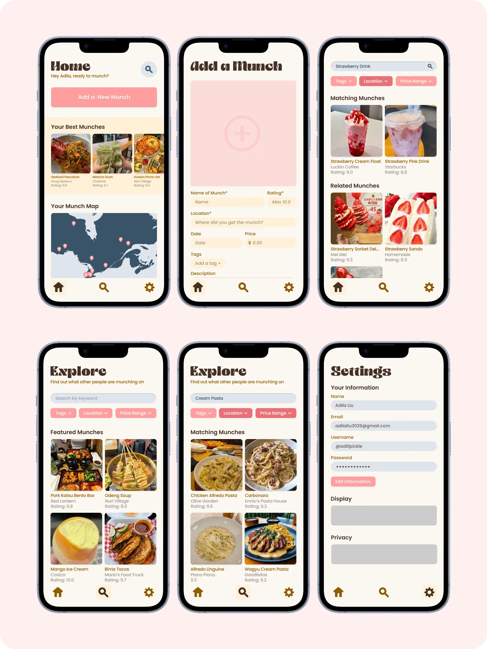 First Version High Fidelity Prototype
