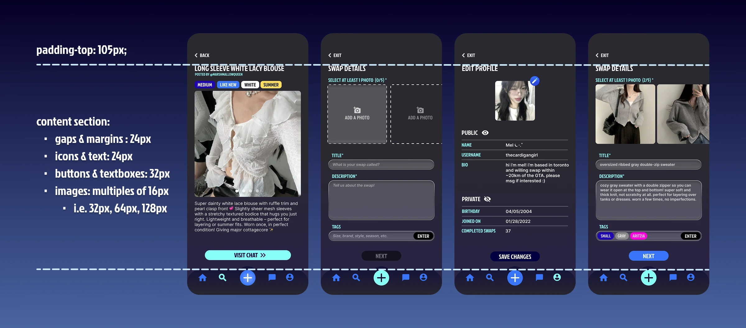 Final Prototype Spacing